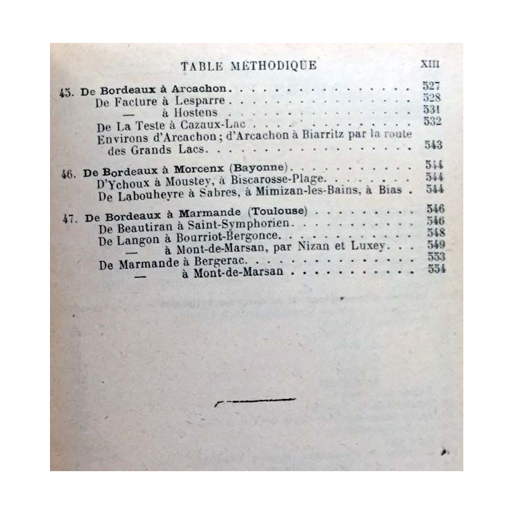 1. Les guides bleus bords de la Loire bains de mer de l'océan et sud-ouest aux éditions Hachette 1917