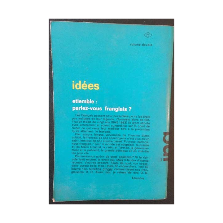 1. Parlez-vous franglais ? de Etiemble aux éditions Gallimard 1964