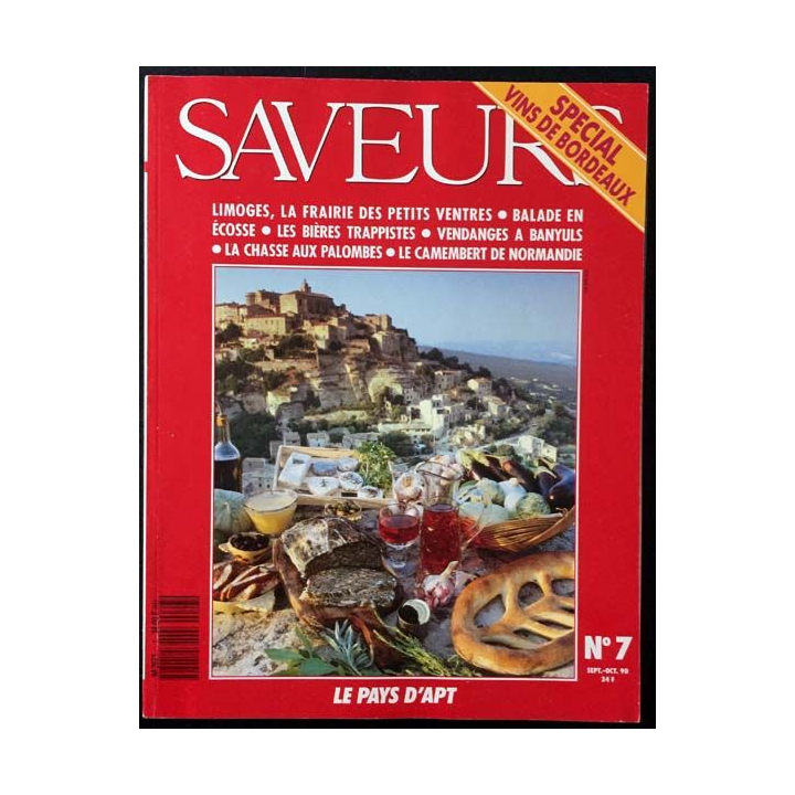 1. Saveurs n°7 Septembre - Octobre 1990 Spécial vins de Bordeaux