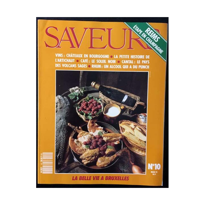 1. Saveurs n°10 Mars 1991 Reims étape en champagne