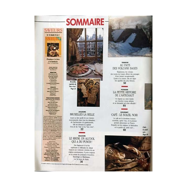 1. Saveurs n°10 Mars 1991 Reims étape en champagne