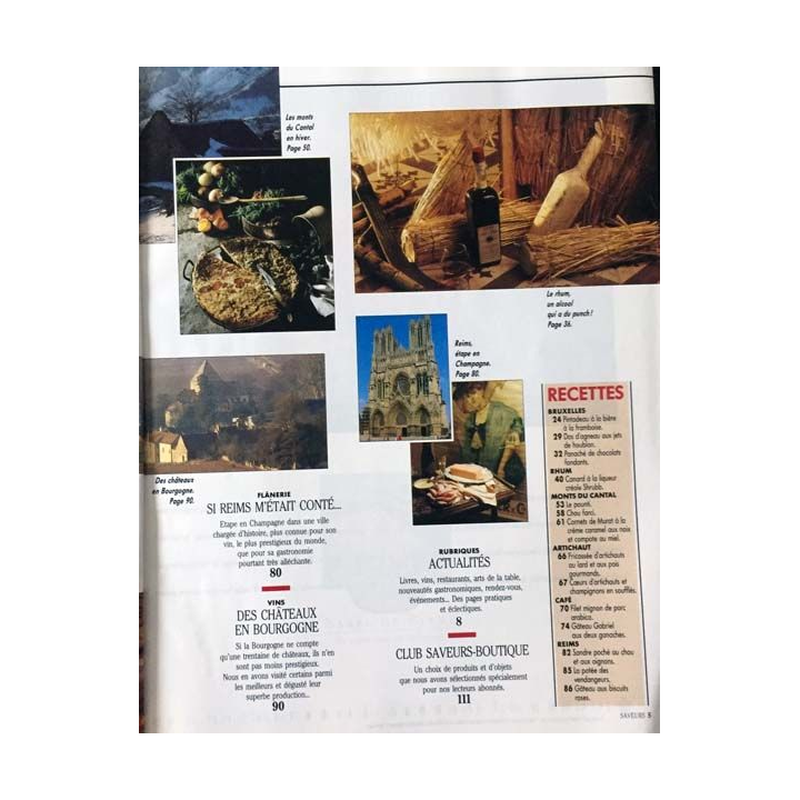 1. Saveurs n°10 Mars 1991 Reims étape en champagne