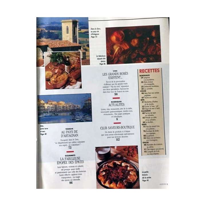 1. Saveurs n°12 Juin 1991 Bordeaux la revanche des chefs