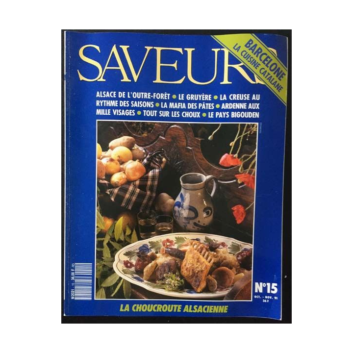 1. Saveurs n°15 Octobre - Novembre 1991 Barcelone la cuisine catalane