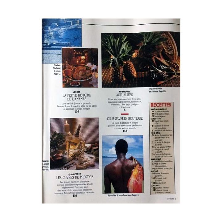 1. Saveurs n°16 Décembre 1991 Marseille la cuisine du soleil