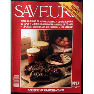 1. Saveurs n°17 Janvier - Février 1992 Nancy la lorraine gourmande