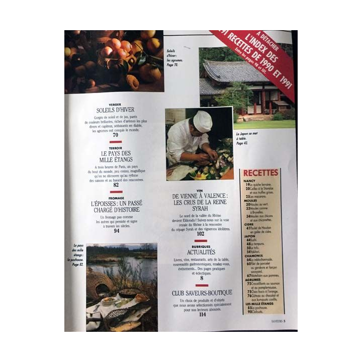 1. Saveurs n°17 Janvier - Février 1992 Nancy la lorraine gourmande