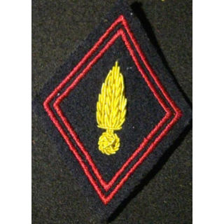 LOSANGE DE BRAS MODÈLE 45 : RÉGIMENT D'INFANTERIE CANNETILLE