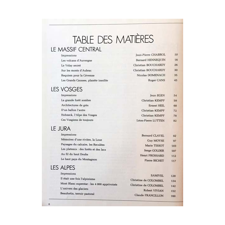 1. Vie et paysages des montagnes de France aux éditions Sélection du Reader's Digest