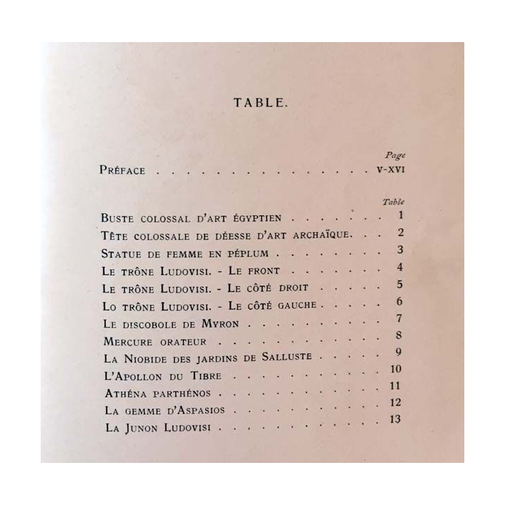 1. Le musée national de Rome aux thermes de dioclétien de Roberto Paribeni aux éditions Collection "Il Fiore"