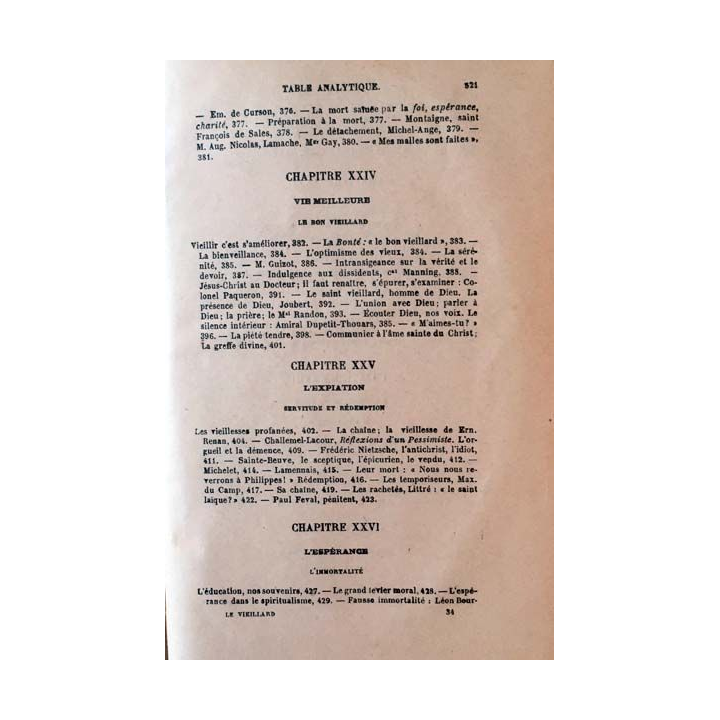 1. Le vieillard la vie montante de Mgr Baunard aux éditions J. De Gigord 1923