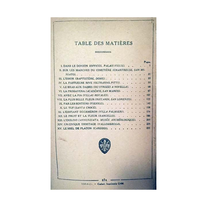 1. Quinze jours à Florence de André Maurel aux éditions Librairie Hachette