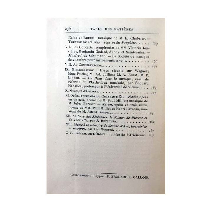 1. L'année musicale de Camille Bellaigue aux éditions Librairie Charles Delagrave 1888