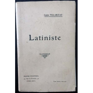 1. Latiniste de Louis Villarceau aux éditions Oeuvre d'Auteuil