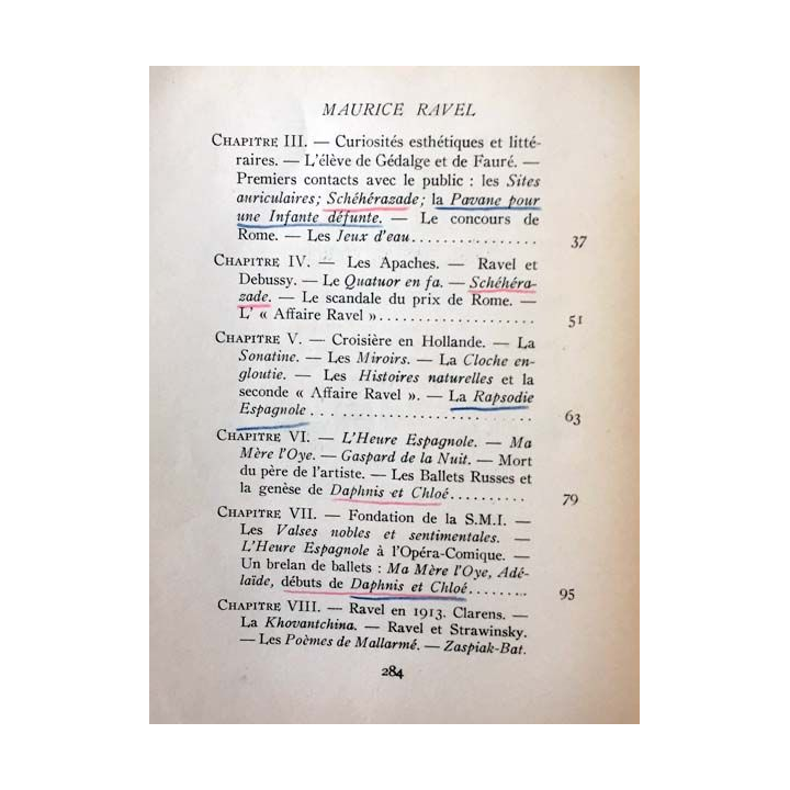 1. A la gloire de... Ravel par Roland-Manuel aux éditions de la Nouvelle Revue Critique 1938