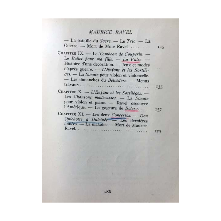 1. A la gloire de... Ravel par Roland-Manuel aux éditions de la Nouvelle Revue Critique 1938