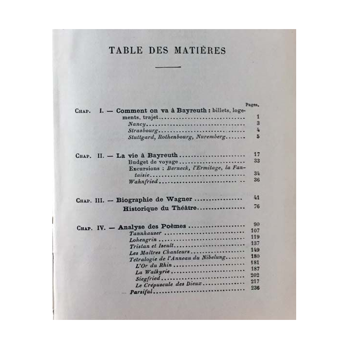 1. Le voyage artistique à Bayreuth de Albert Lavignac aux éditions Librairie Charles Delagrave