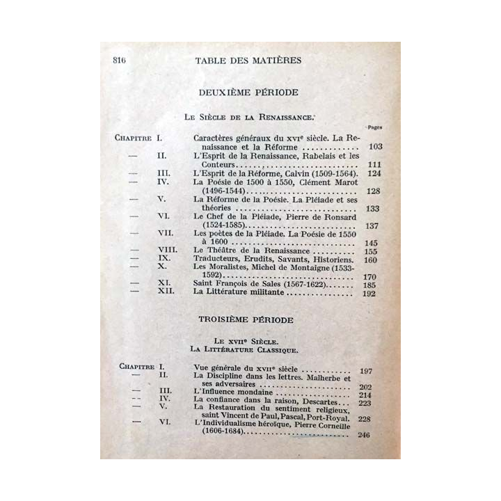 1. Manuel illustré d'histoire de la littérature française de J. Calvet aux éditions J. De Gigord 1942