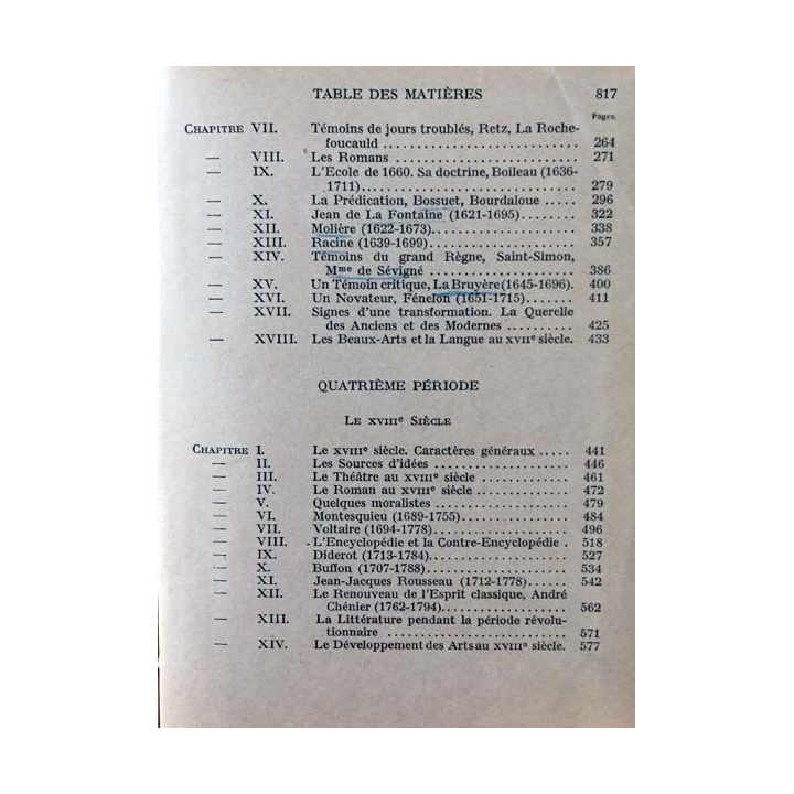 1. Manuel illustré d'histoire de la littérature française de J. Calvet aux éditions J. De Gigord 1942