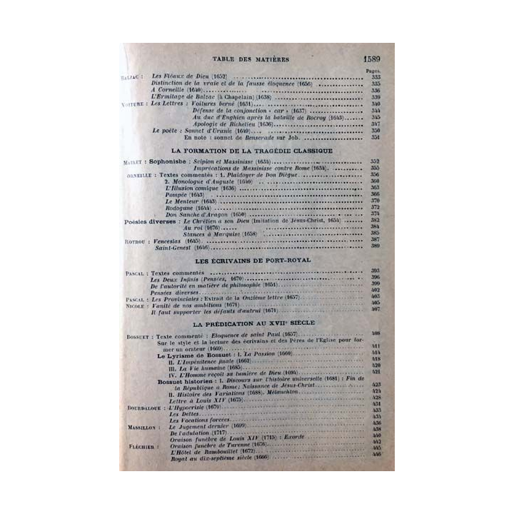 1. Morceaux choisis des Auteurs Français du Moyen Age à nos Jours par Ch.-M. Des Granges