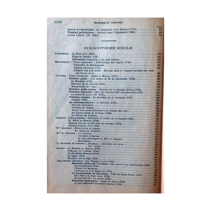 1. Morceaux choisis des Auteurs Français du Moyen Age à nos Jours par Ch.-M. Des Granges