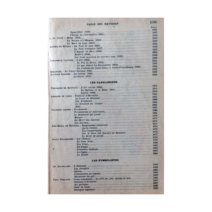 1. Morceaux choisis des Auteurs Français du Moyen Age à nos Jours par Ch.-M. Des Granges
