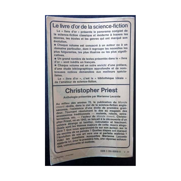 1. Christopher Priest de Marianne Leconte aux éditions Presses Pocket