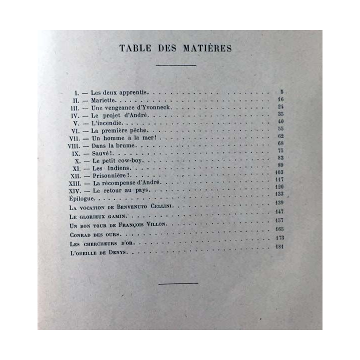 1. Le ménétrier du Lesslac'h par A. Bailly aux éditions Librairie Hachette et Cie 1907