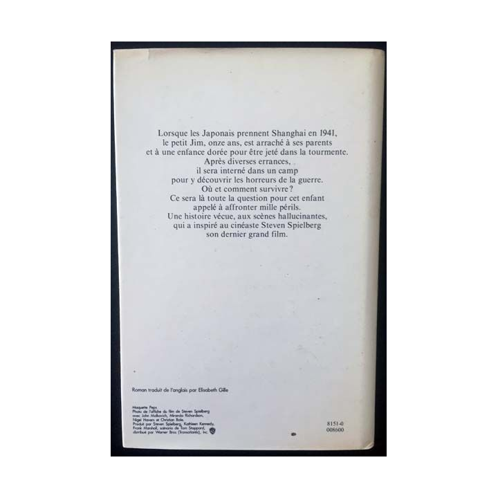 1. Empire du Soleil de J.G. Ballard aux éditions France loisirs