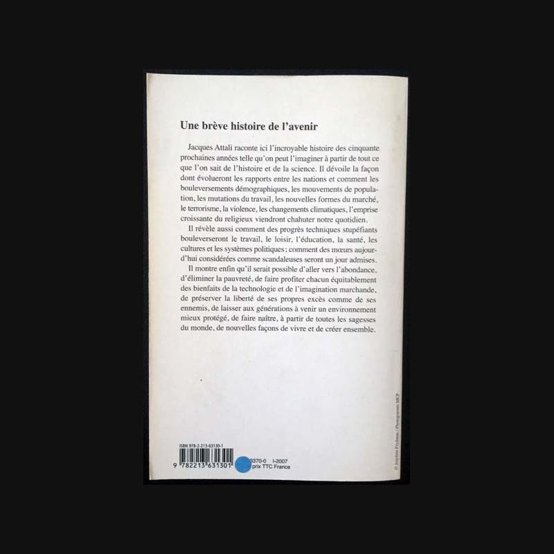Jacques Attali Une Brève Histoire De L Avenir Pdf