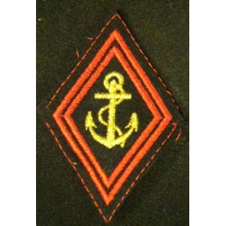 LOSANGE DE BRAS MODÈLE 45 : RÉGIMENT TROUPE DE MARINE CADRE