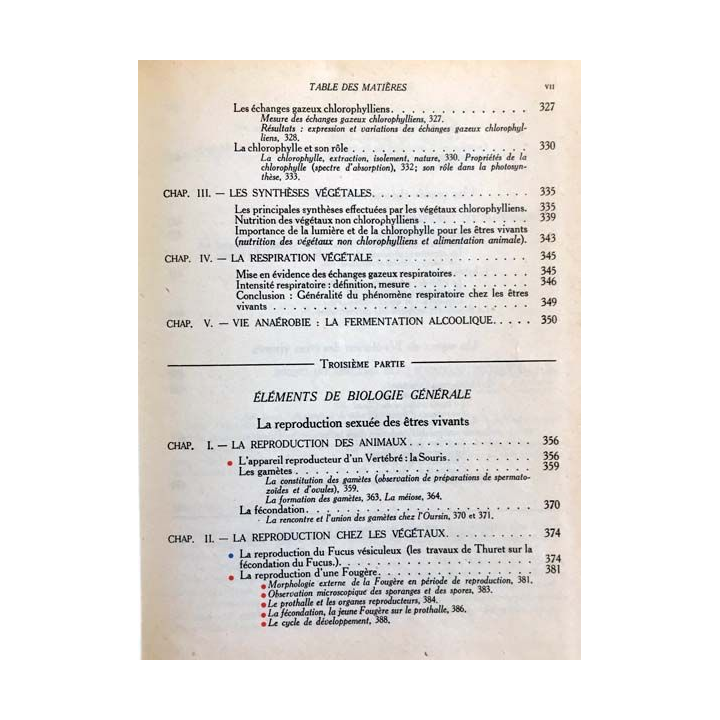 1. Sciences Naturelles de H. Camefort et A. Gama aux éditions Classiques Hachette