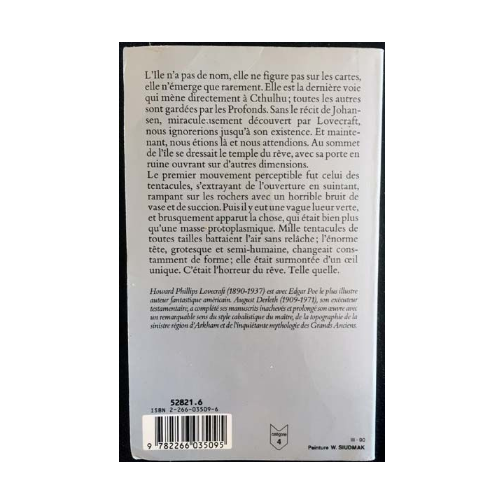 1. La trace de Cthulhu de H. P Lovecraft et A. Derleth aux éditions Christian Bourgois