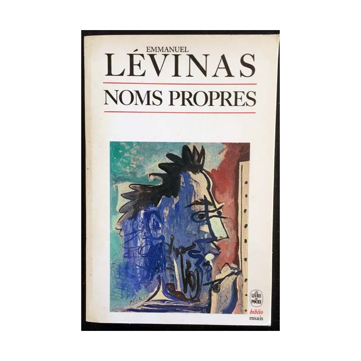 1. Noms propres de Emmanuel Lévinas aux éditions Fata Morgana