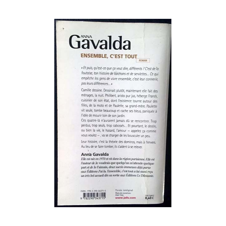 1. Ensemble, c'est tout de Anna Gavalda collection J'ai lu