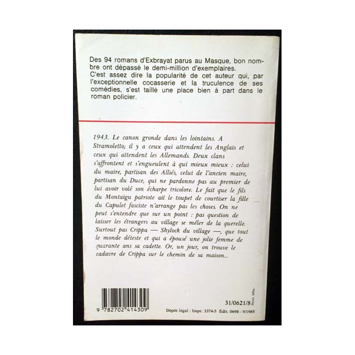 1. Avanti la musica ! de Exbrayat aux éditions Librairie des Champs-Élysées