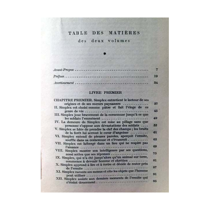 1. Les aventures de Simplicius Simplicissimus de Grimmelshausen aux éditions Montaigne