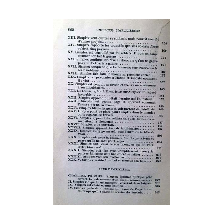 1. Les aventures de Simplicius Simplicissimus de Grimmelshausen aux éditions Montaigne