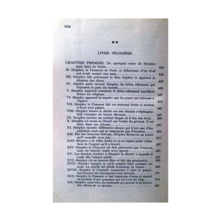 1. Les aventures de Simplicius Simplicissimus de Grimmelshausen aux éditions Montaigne
