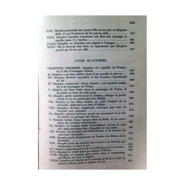 1. Les aventures de Simplicius Simplicissimus de Grimmelshausen aux éditions Montaigne