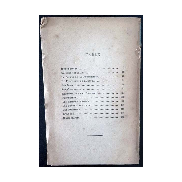 1. La vie des fourmis de Maurice Maeterlinck aux éditions Fasquelle 1930