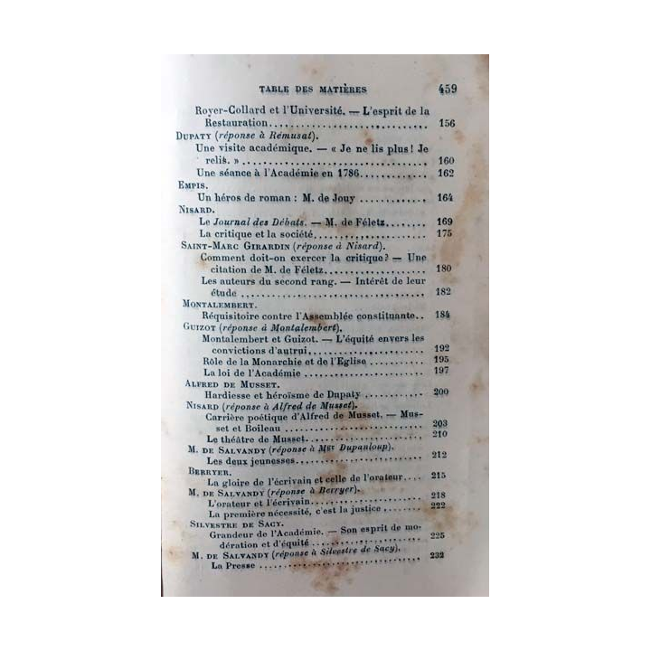1. Anthologie de l'Académie Française - Un siècle de Discours académiques (1820-1920) Tome 1 de Paul Gautier