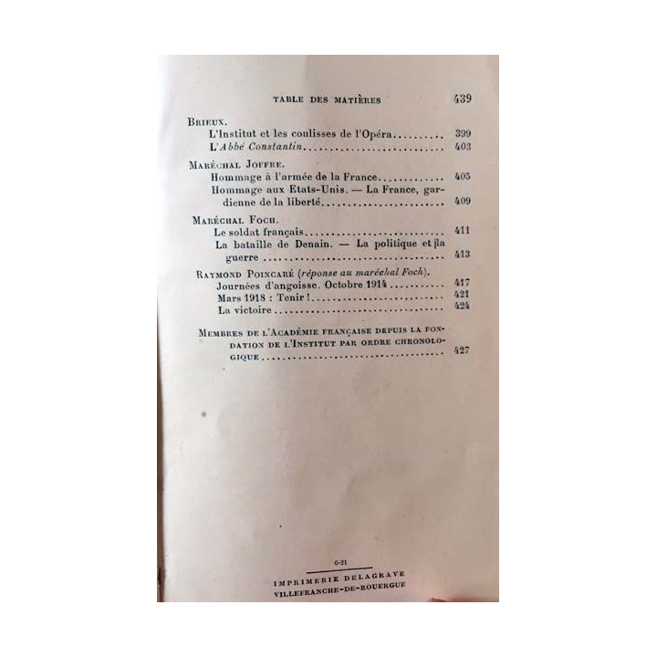 1. Anthologie de l'Académie Française - Un siècle de Discours académiques (1820-1920) Tome 2 de Paul Gautier