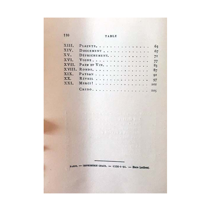 1. Chants du paysan de Paul Déroulède aux éditions Calmann Lévy 1894