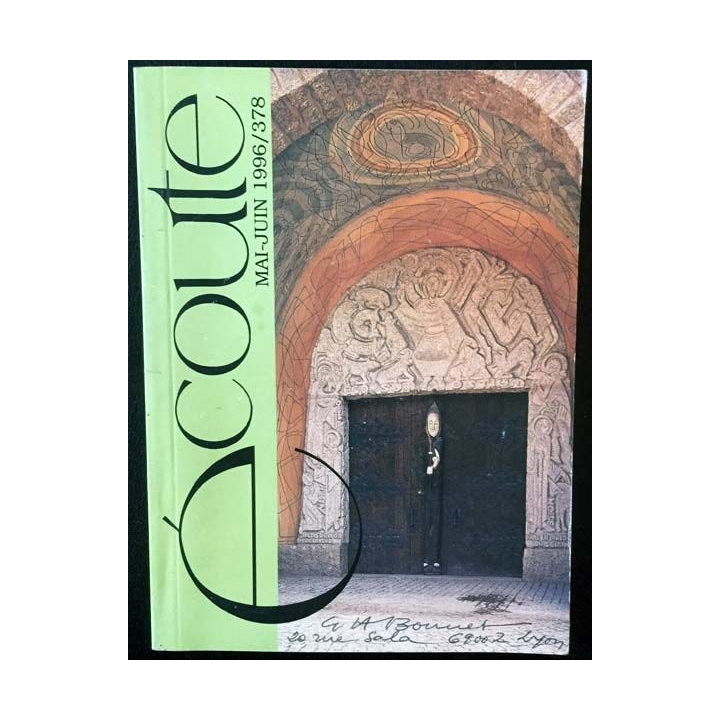 1. Écoute Juillet - Août 1996 n°378 Abbaye de la Pierre-Qui-Vire