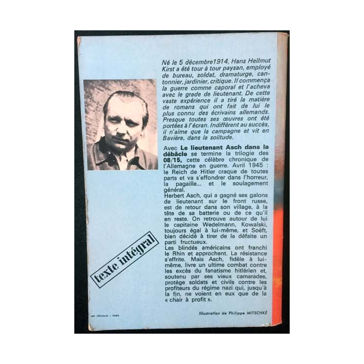 1. 08/15 le lieutenant Asch dans la débâcle de Hans Hellmut Kirst aux éditions Robert Laffont