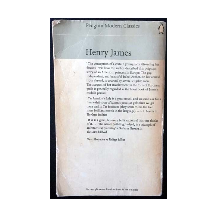1. The portrait of a lady de Henry James aux éditions Penguin books