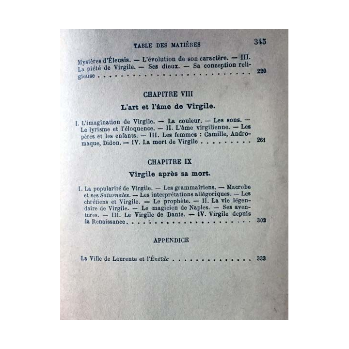 1. Virgile son oeuvre et son temps de André Bellessort aux éditions Librairie Perrin et Cie 1927
