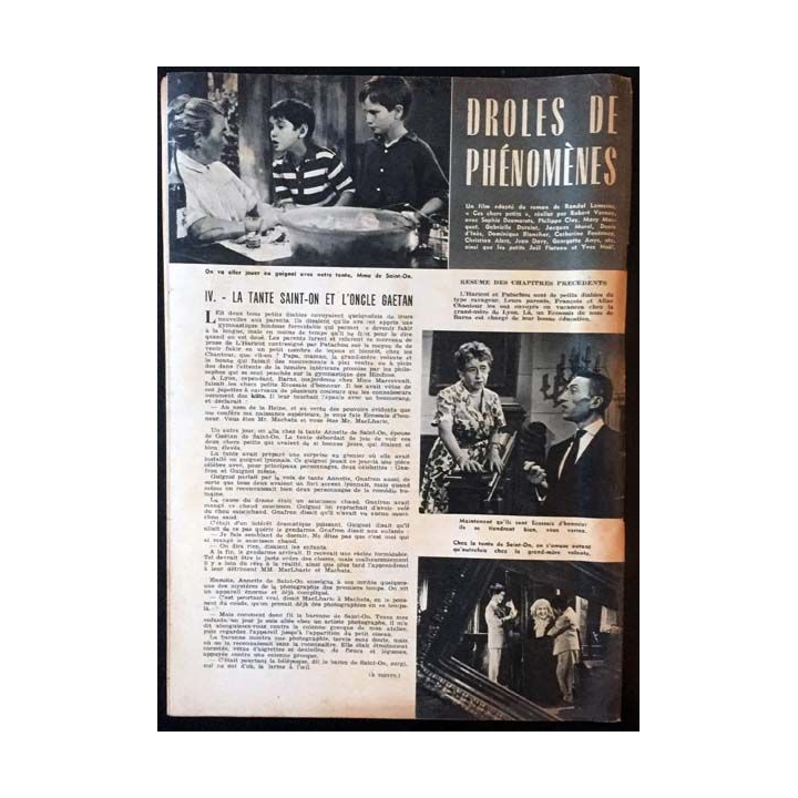 1. Radio télévision cinéma n°480 - Dimanche 29 Mars 1959 Jocelyne Darché à trouvé le printemps à Pic Pic et Colégram