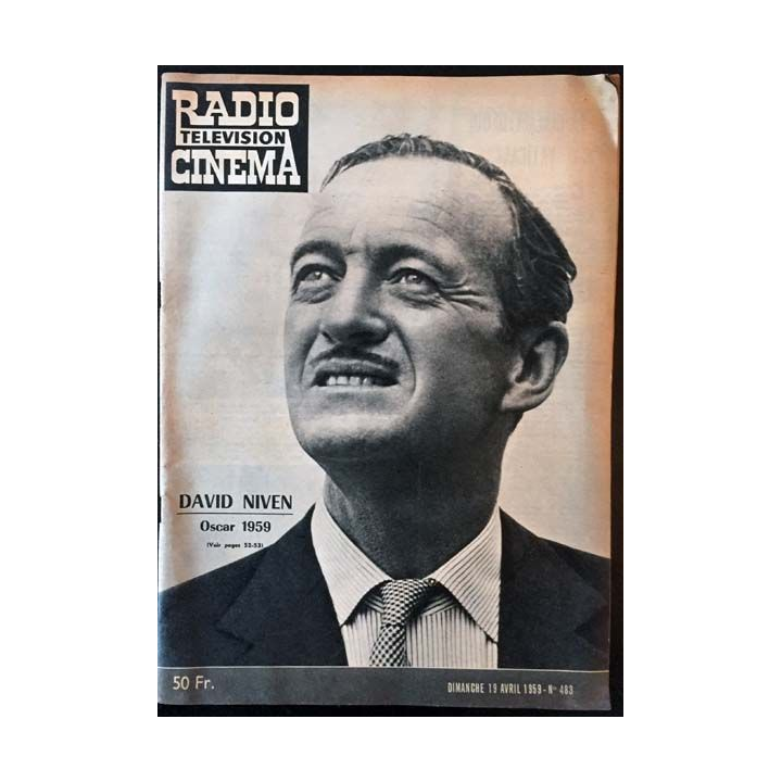 1. Radio télévision cinéma n°483 - Dimanche 19 Avril 1959 David Niven Oscar 1959